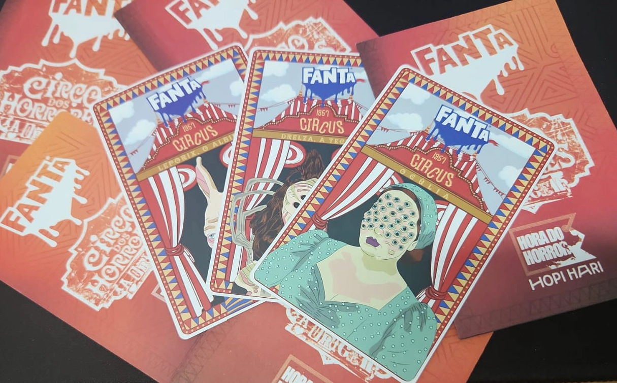 Cards colecionáveis Hora do Horror Hopi Hari