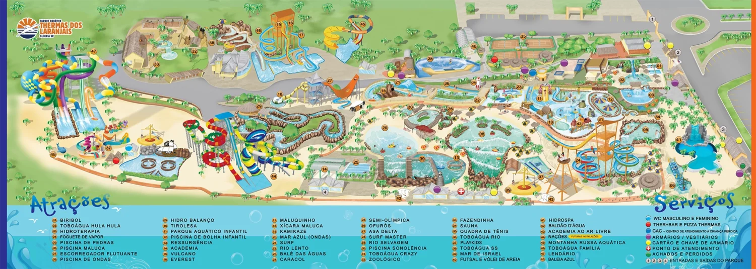 Mapa Thermas dos Laranjais
