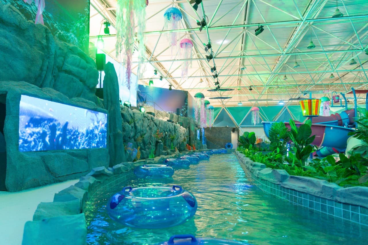 Rio lento Aqualume Thermas da Mata